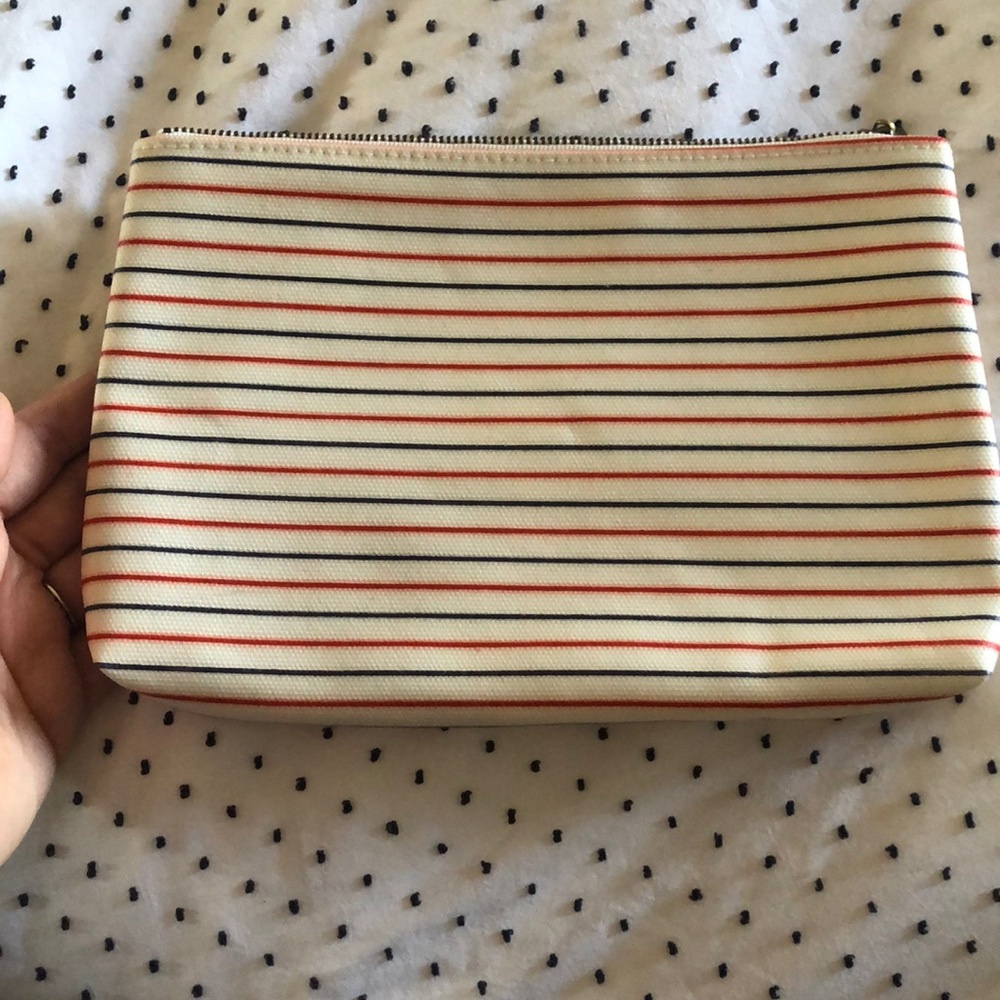 Madewell striped pouch- no color bleeding